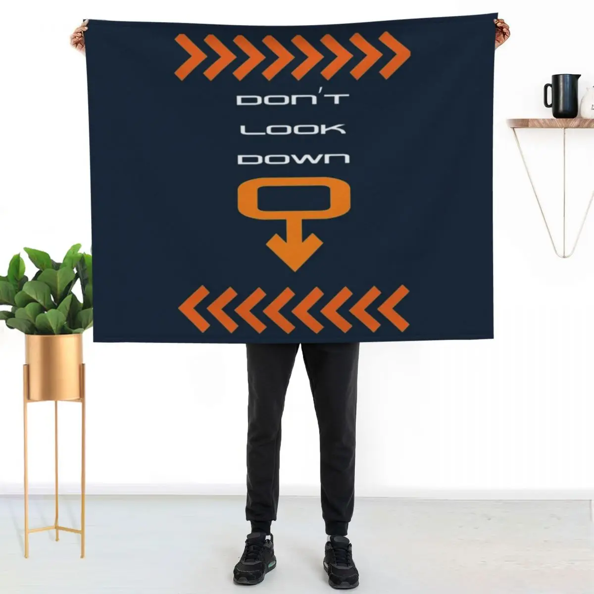 

Oblivion Alton Towers Dont Look Down Throw Blanket Modern Design Soft Blanket for Home Decor