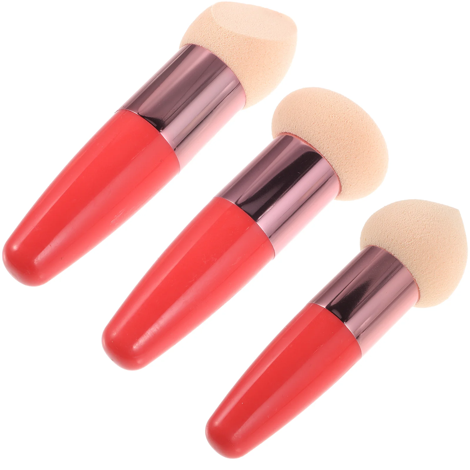 Little Mushroom Makeup Pen, Ferramenta De Canetas De Beleza, Ferramentas De Esponja De Viagem, Acessórios De Mão, 3 Pcs