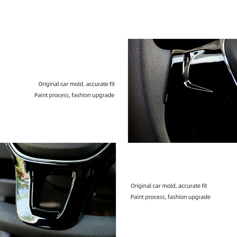 Car Steering Wheel Decor Frame Cover Trim Stickers Accessory For Volkswagen VW Golf 7 GTI MK7 Jetta MK6 2015-2017 POLO 2014 2015