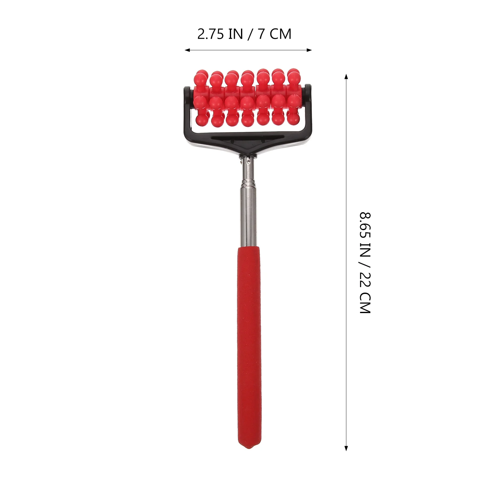 Портативный скребок с колесом, 3 шт., телескопический скребок для спины, массажер для тела из нержавеющей стали, облегчение зуда, универсальный возрастной инструмент