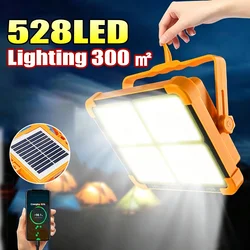 High Power Camping Lantern Solar Charging Large Capacity Rechargeable LED Emergency Lamp Camping Supplies Tent Light Power Bank