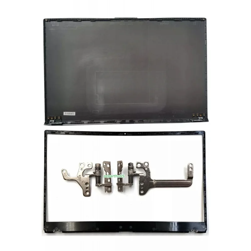 New Gray LCD Back Cover, Bezel & Hinges for Asus Vivobook X512 X512F X512DA X512UA Laptop Screen Frame Replacement