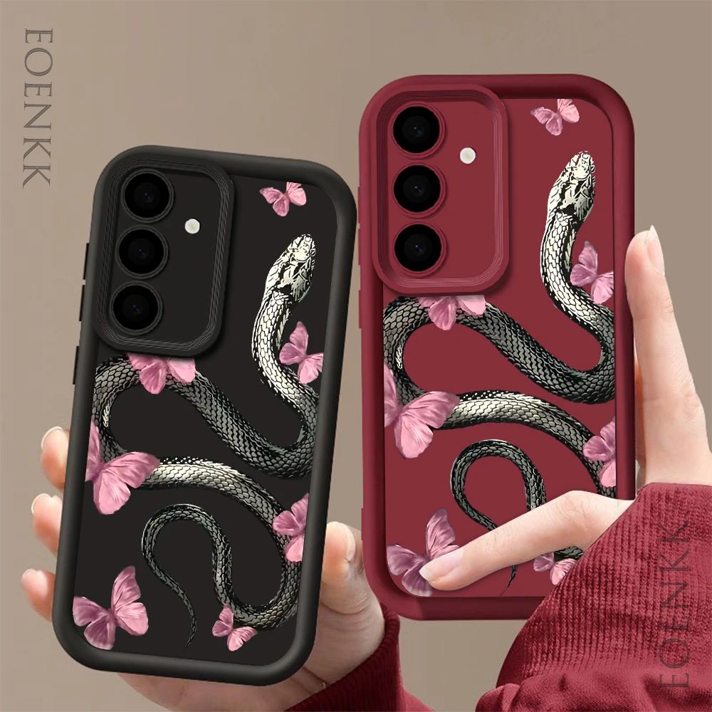 

Chinese Year of the Snake Phone Case For Samsung Galaxy S25 S22 S21 S23 S20 S24 Ultra FE A35 A15 A25 A55 Note 20 Plus Soft Cover