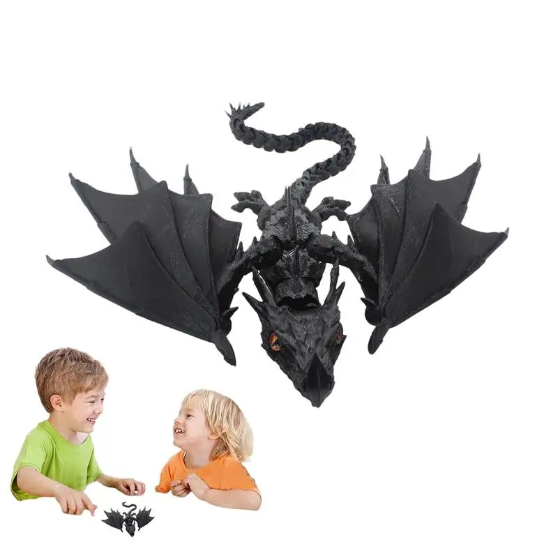 

3D Печатный шарнирный дракон, реалистичный 3D фотоэлемент, снятие стресса, увеличение творчества с шарнирной игрушкой-фиджет для дома