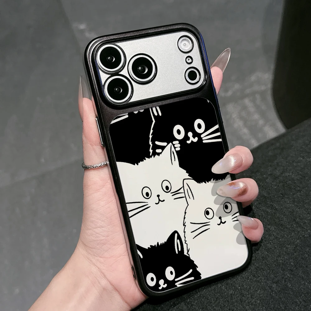 Niedliche Katzen-Schutzhülle für iPhone 13 Pro Max Hüllen iPhone 17 11 12 13 ProMax 16 14 15 Plus 17 Air PC Mattierte Sturzsichere Hülle – Detail 2