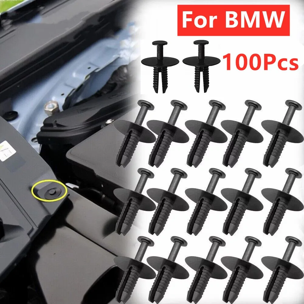 100/20x Auto Fastener Clips Stoßstange Fender Liner Radlauf Tür Sill Clip 7mm Für BMW E46 E93 E38 E65 E66 F07 F10 F11 X3 E83 E85