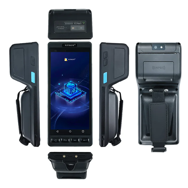 

New Warehouse Barcode Scanner Data Collector PDA Android Device with Barcode Labels Printer