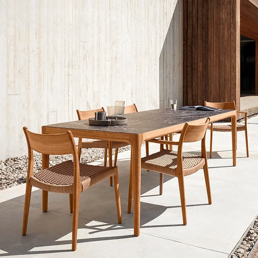 ZQDZ Nordic Outdoor Sofa Courtyard Villa Terrace Leisure Waterproof Sunscreen Cafe Hotel Homestay Furniture