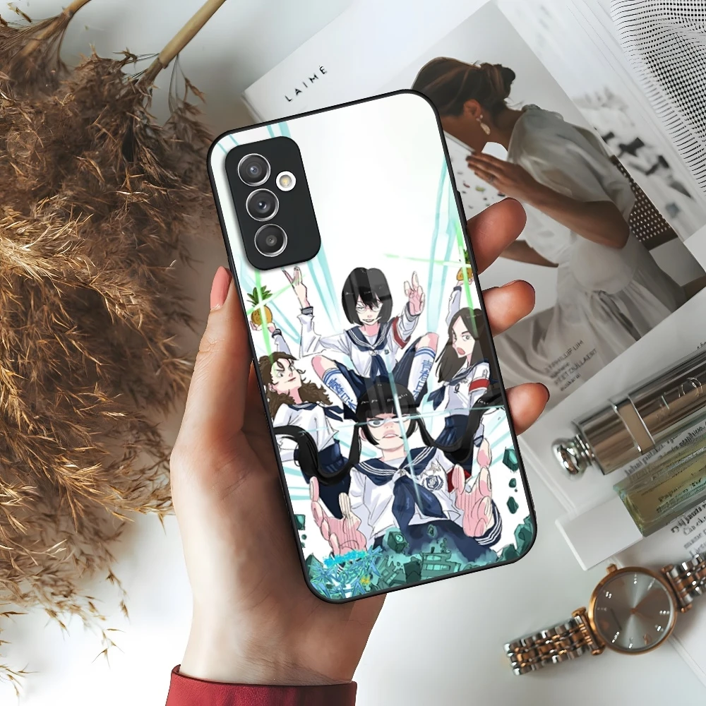 Atarashii Gakko Phone Case for Samsung Galaxy S24 S23 S22 S21 S20 A24 A34 A54 A53 Note20 M54 Fe Ultra Plus Glass