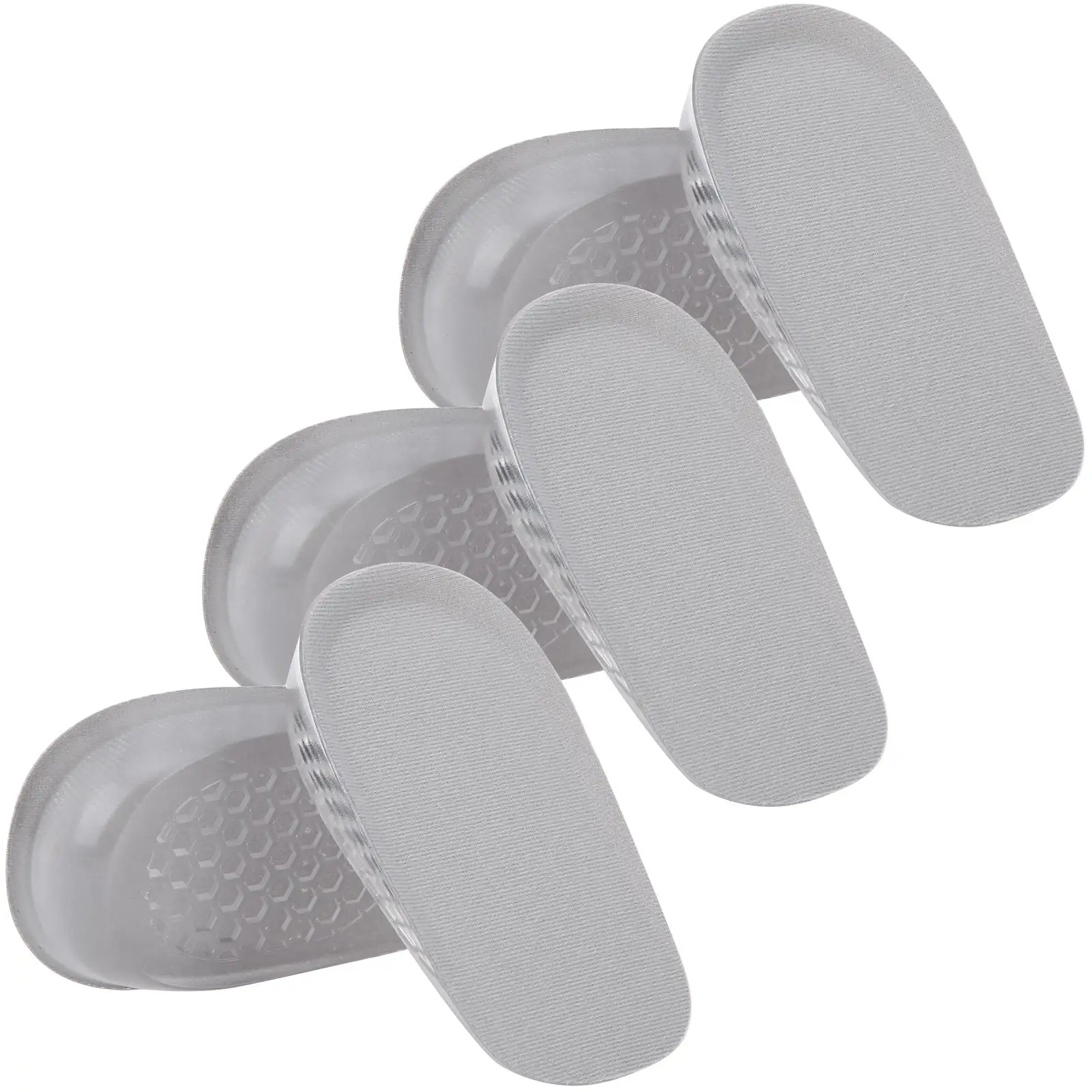 3 Pairs U-Shaped Heel Cups - Odourless Sweat-Absorbing Height Increase Pads for sports & Home Use