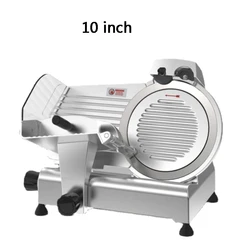 Semi-Automatic Meat Slicer 10 Inch Electric Fresh Frozen Lamb Rolls Meat Cutting Machine Knife Set Meat Slicing Grinder Machine