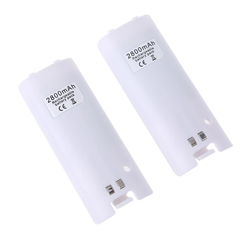 2Pcs/Set High Capacity 2800mAh Rechargeable Battery Reliable Game Console Parts Portable Battery Pack K1KF