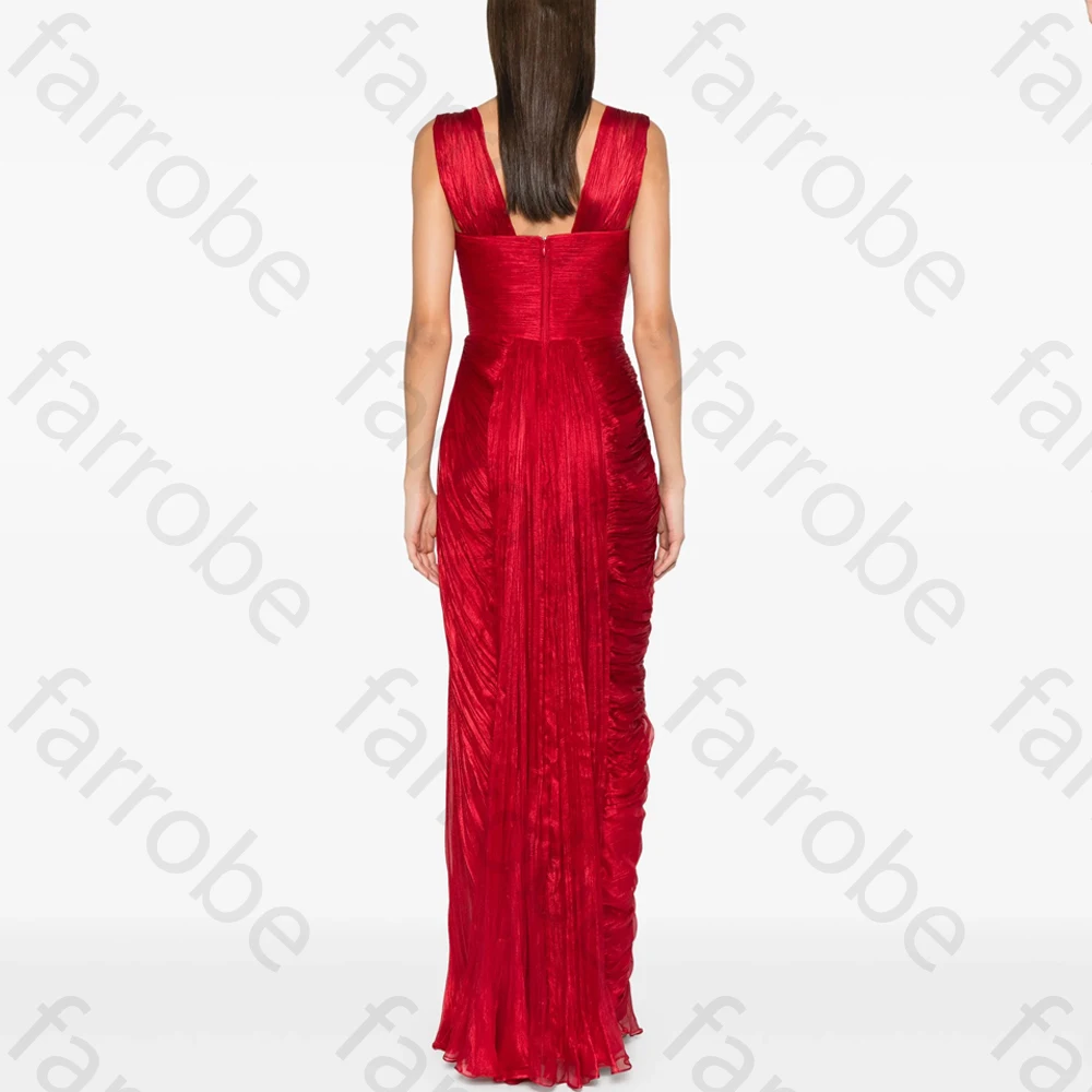 Ärmellose Abendkleider mit Spaghettiträgern, herzförmiges, rückenfreies Faltenkleid, exquisite, hochwertige Abschlussball-Party-Kleider, individuell gestaltet