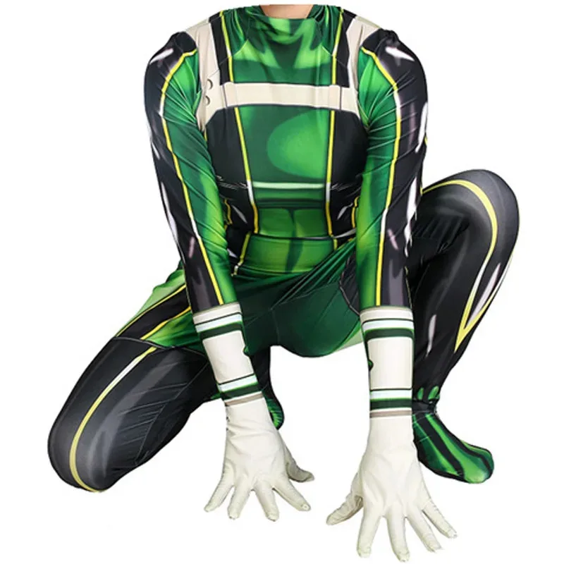 Az153D impreso Boku no Froppy disfraz de Cosplay Pro Hero Tsuyu Asui Zentai traje de mujer mono de Halloween