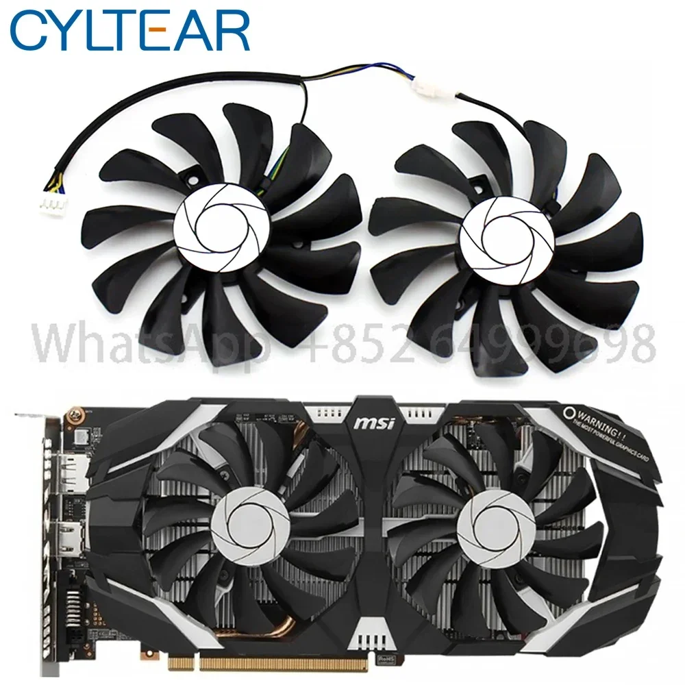 

New 85MM HA9010H12F-Z 4Pin Cooler Fan Replacement For MSI GTX 1060 OC 6G GTX 960 P106-100 P106 GTX1060 GTX960 Graphics Card Fan