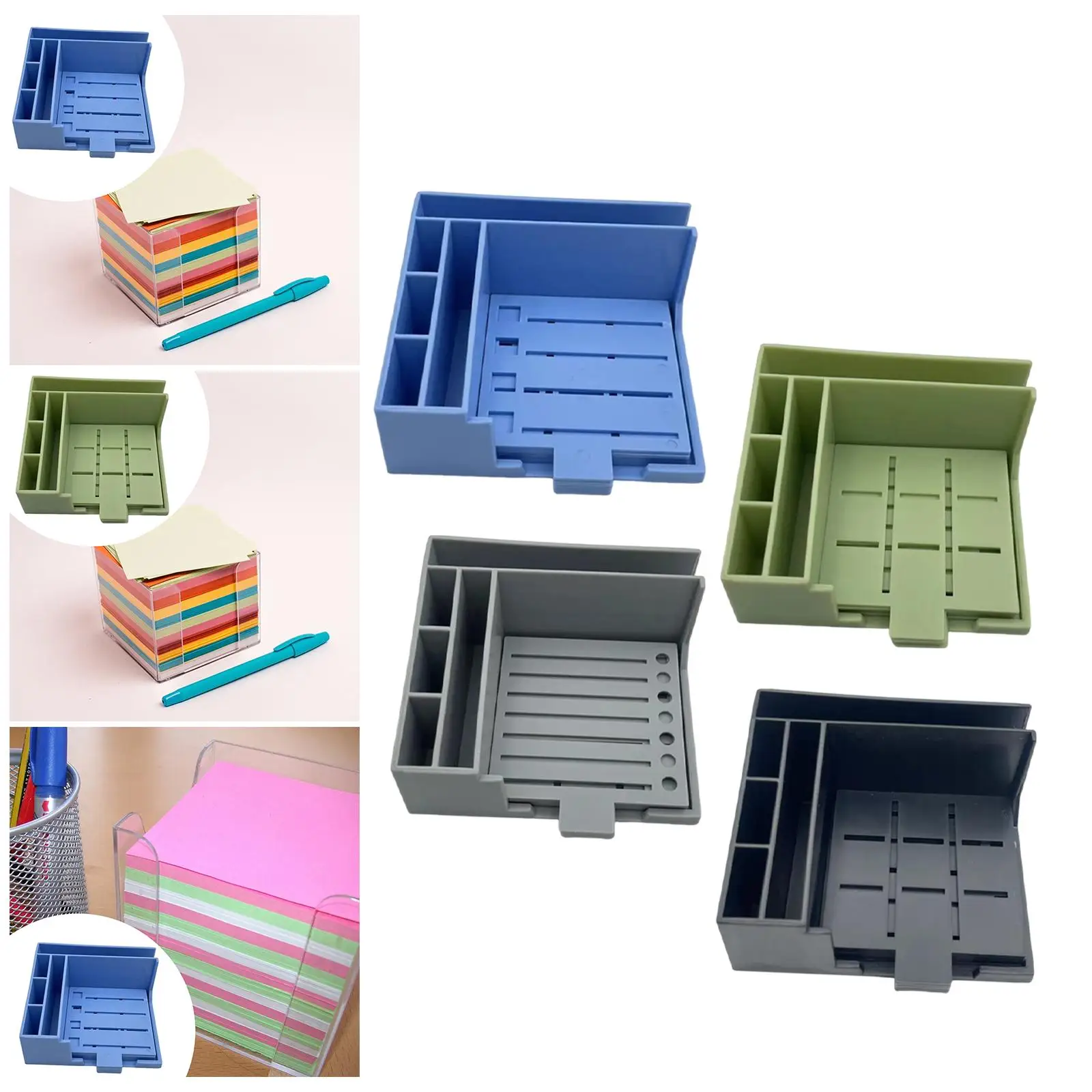 Supporto per blocco note con porta note adesivo con 5 modelli Scatola portaoggetti facile da usare