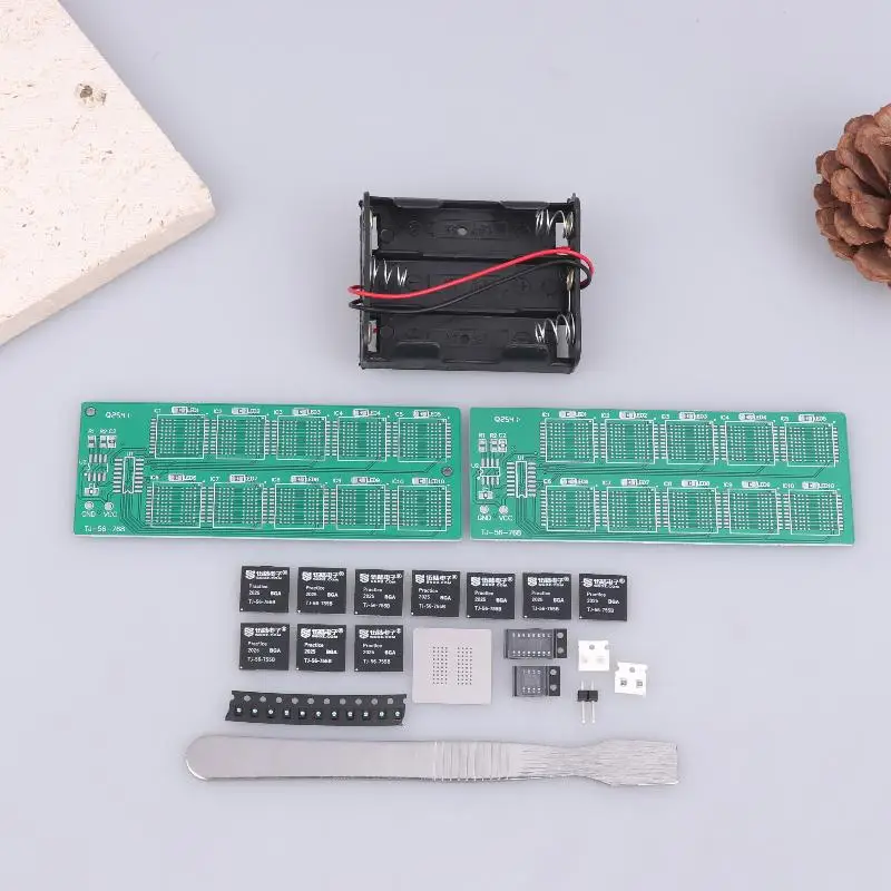 

Набор для отработки пайки BGA-чипов: учебный комплект с десятичными световыми индикаторами и отдельными компонентами