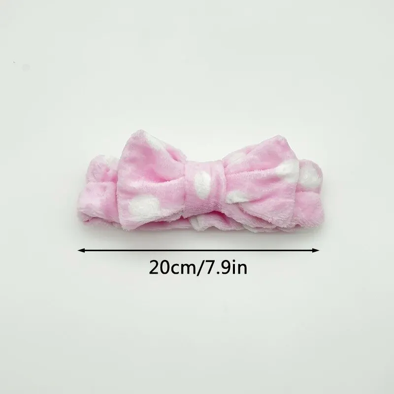 1pcs Headdress Creative Hairband Bow Coral Velvet Hairband Net Red Korean Version Of The Hairband Random MMxed Hairband