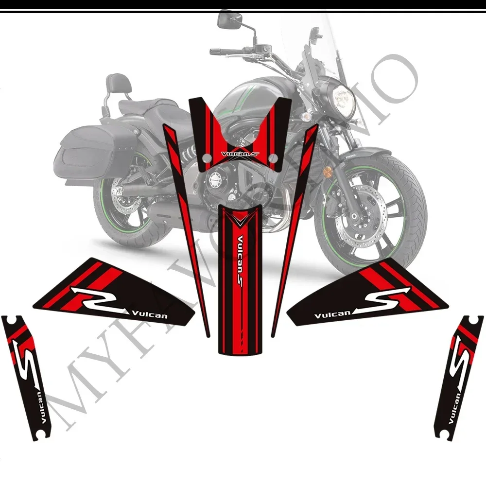 

For Kawasaki VULCAN S 650 VN650 Motorcycle Tank Pad Oil Gas Fuel Protector Fairing Fender Windshield Motorcycle Stickers Decals