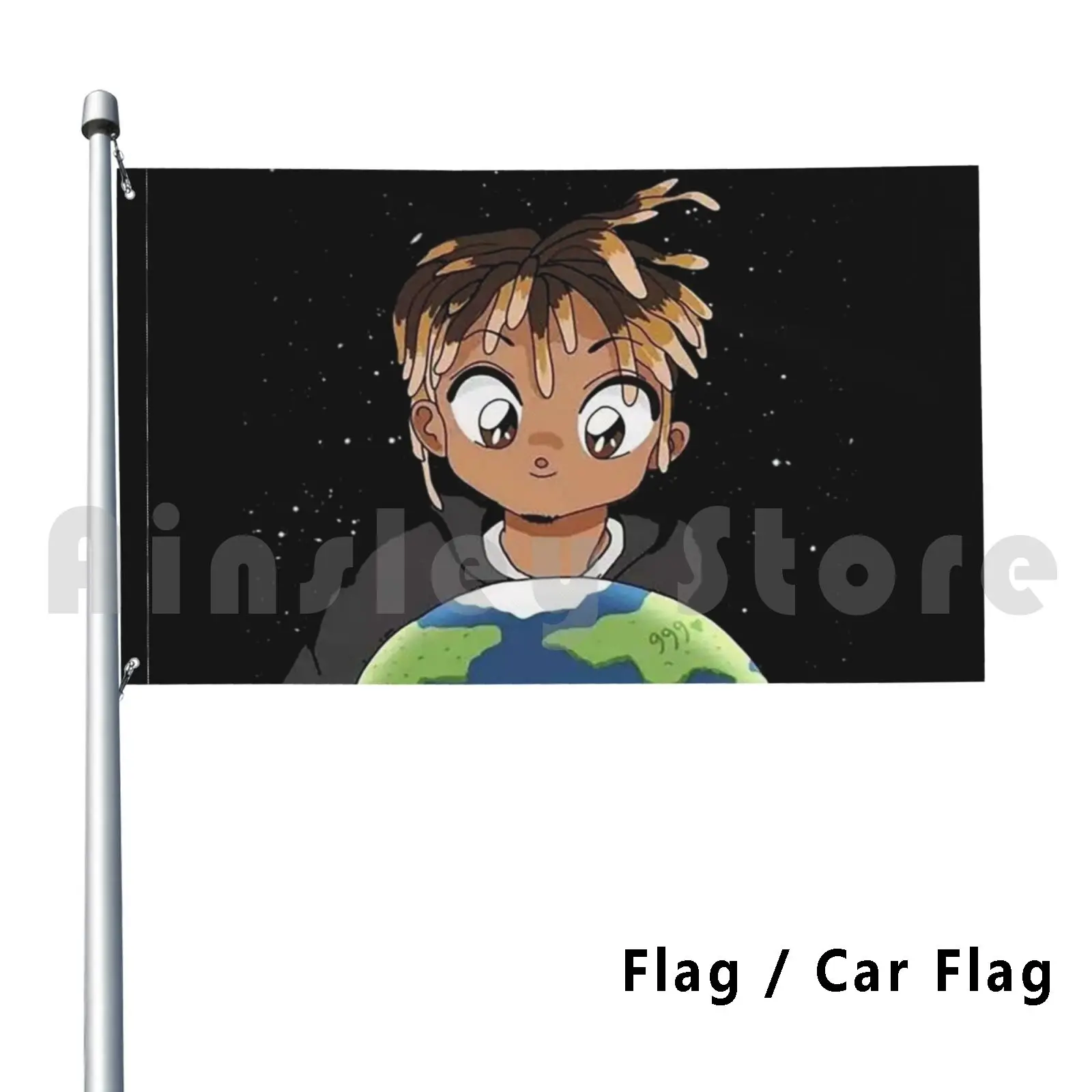 Flag Car Flag Juice Wrld Drawing 310 Juice Juice Wrld Wrld Rap Hiphop Juice Wrld Artsy Chill Vibes