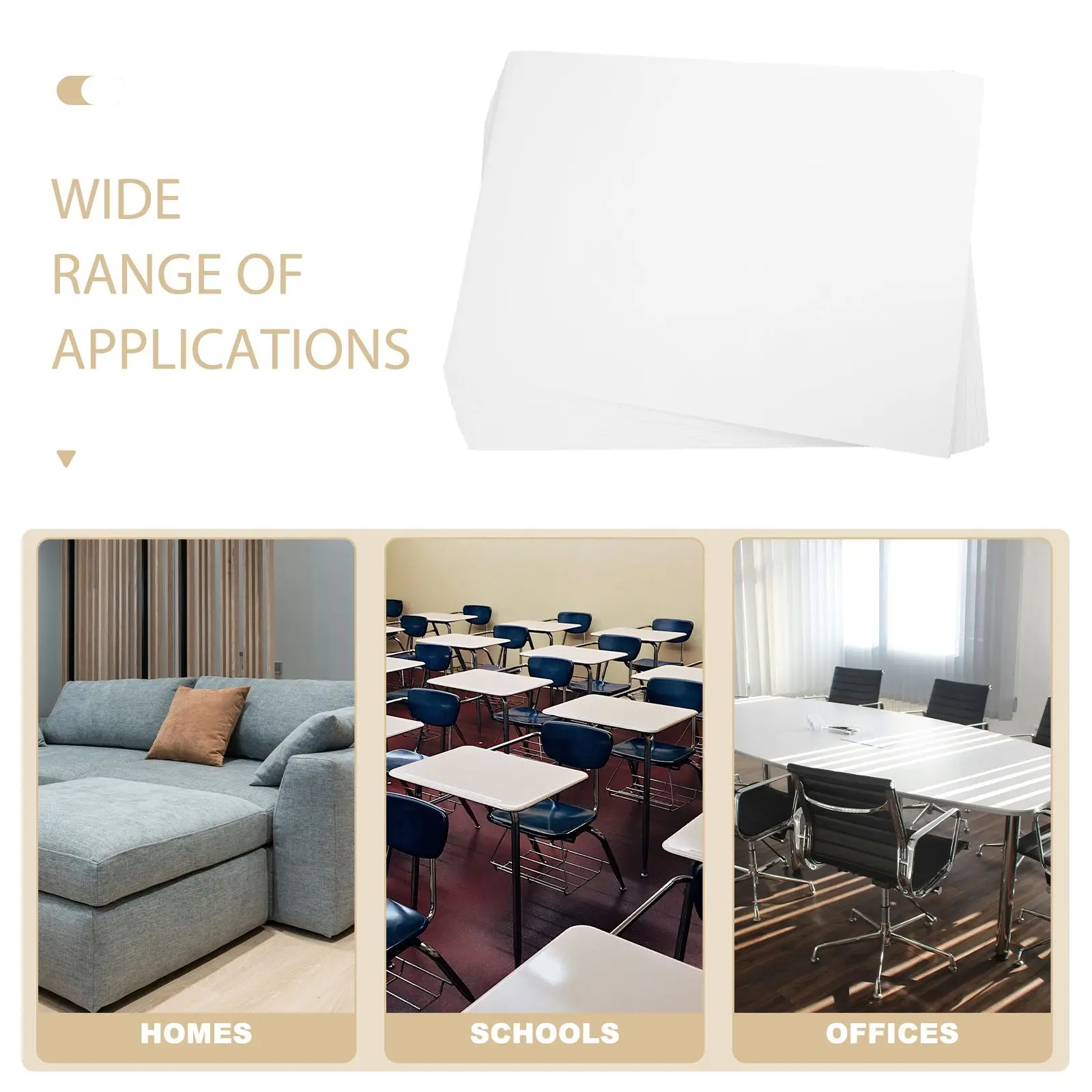 30 Sheets Pvc Mat White Sticker Vinyl Mount Transparent Adhesive Compatible Label Vinyl Paper Adhesive