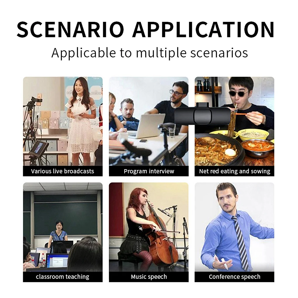 ميكروفون لاسلكي صغير متوافق مع تقنية البلوتوث، ملحقات الهاتف المحمول بميكروفون لاسلكي، بديل واجهة لنظام iOS