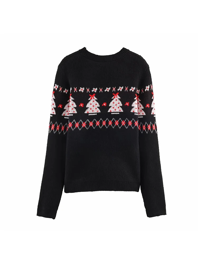 Women Fashion Printing Pattern Pleated Two Piece Sets Womens Round Neck Long Sleeves Top Elastic Waist Skirtautumn New