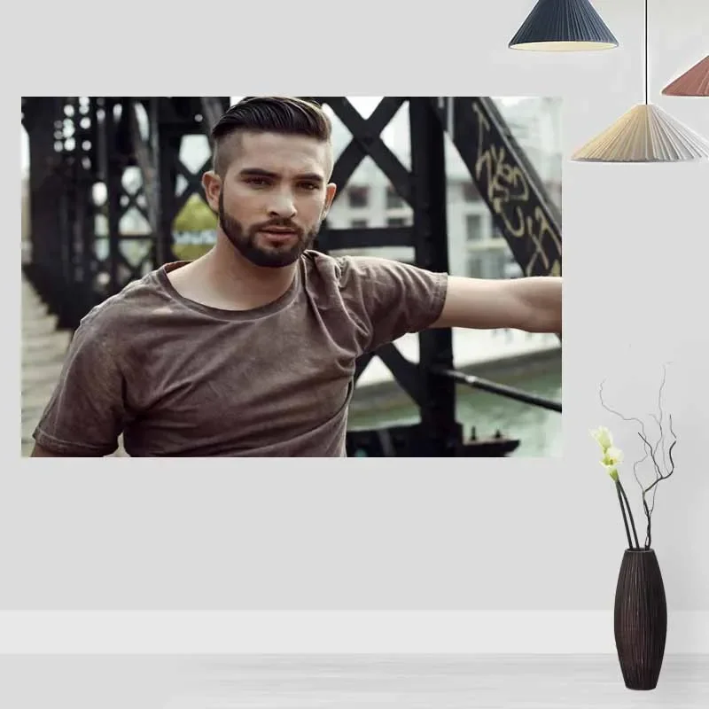 Custom Kendji Girac Posters Print Wall Picture FOR Living Room Decoration Silk Fabric Good Quality Wall Decor Poster