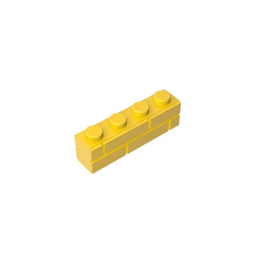 

Gobricks 1 Pcs 15533 Brick Special 1x4 with Masonry Brick Profile Compatible With 15533 Model Building Blocks Part Assembly Toys