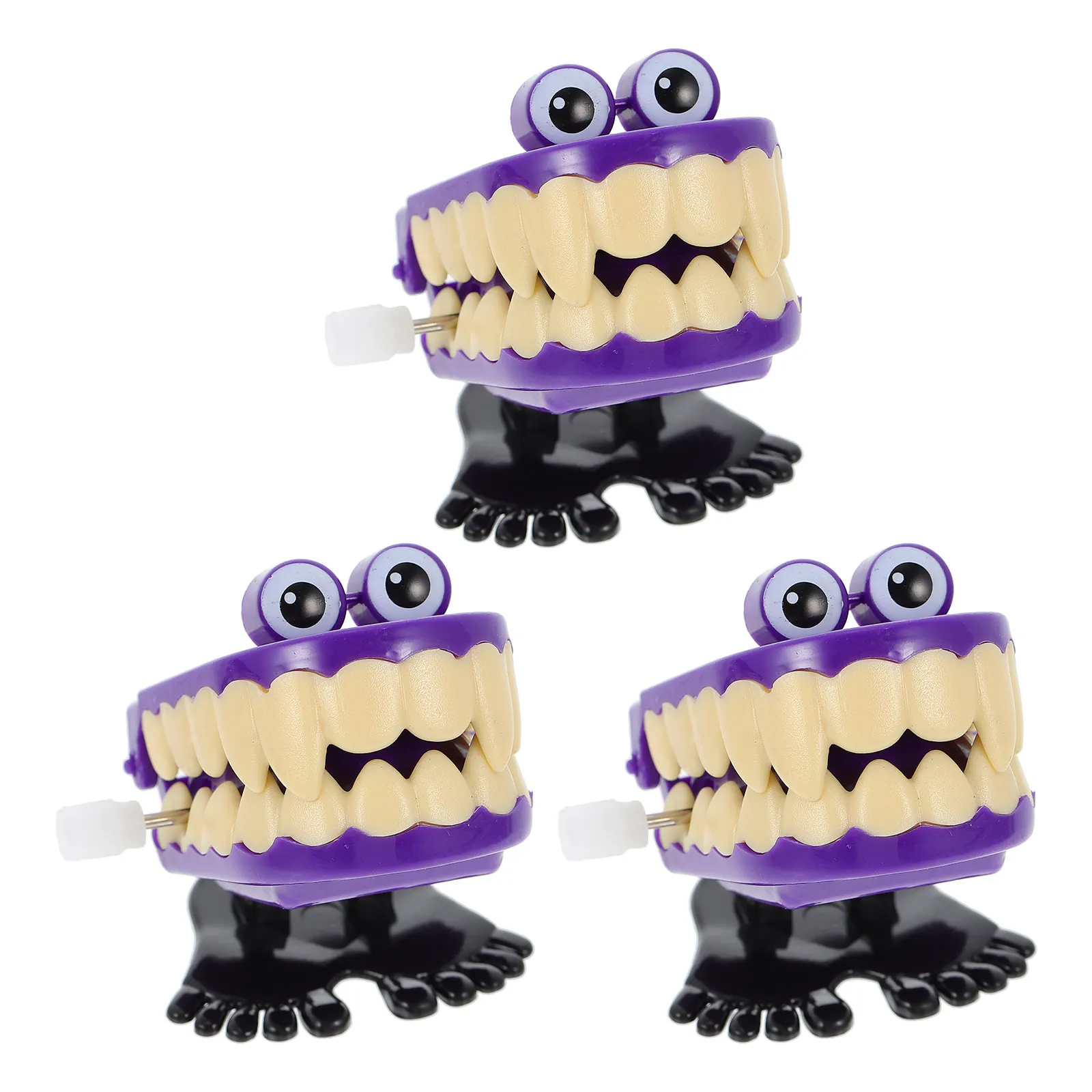 

3Pcs Jumping Teeth Wind-Up Kids Funny Walking Chattering Educational Plaything Creative Plastic Developmental Activity