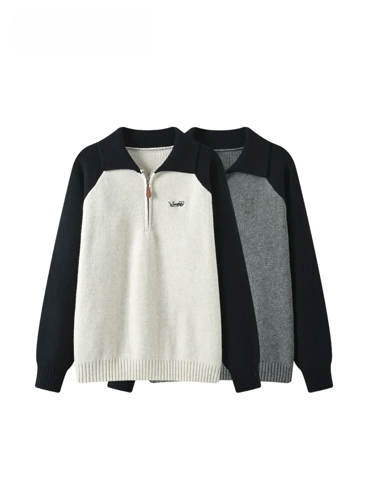 

CaraCLUB Женский свитер большого размера с длинным рукавом, весенний, утепленный, в стиле пэчворк, винтажный, новый топ для полных женщин