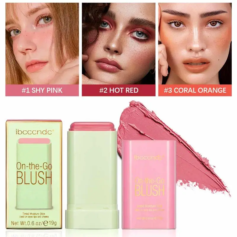 1pc Liquid Cheek Blushs Facial Nourishing Blushs Gel Cream Waterproof Multi-purpose Eye Shadow Contouring Makeup Cosmetics