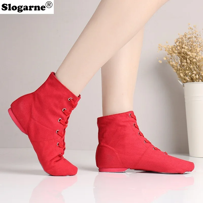 Children Soft Ballet Shoes Women Ballet Dance Shoes Tango Modern Jazz Shoes Yoga Train Short Boots Leather Sole Jazz ankle Boots