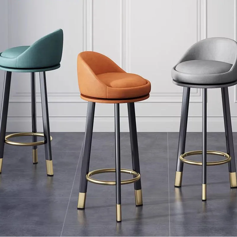 Sillas de Bar Estéticas y Cómodas, Sillas de Barra de Diseño Relajante para Oficina, Sillas de Barra para Restaurante, Banqueta Decorativa, Muebles para Salón