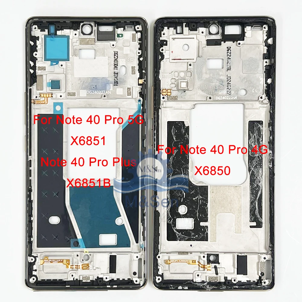 Original AMOLED For Infinix Note 40 4G X6853 LCD Note 40 Pro 4G X6850 5G X6851 Display Screen For Note 40 Pro+ Plus X6851B Frame