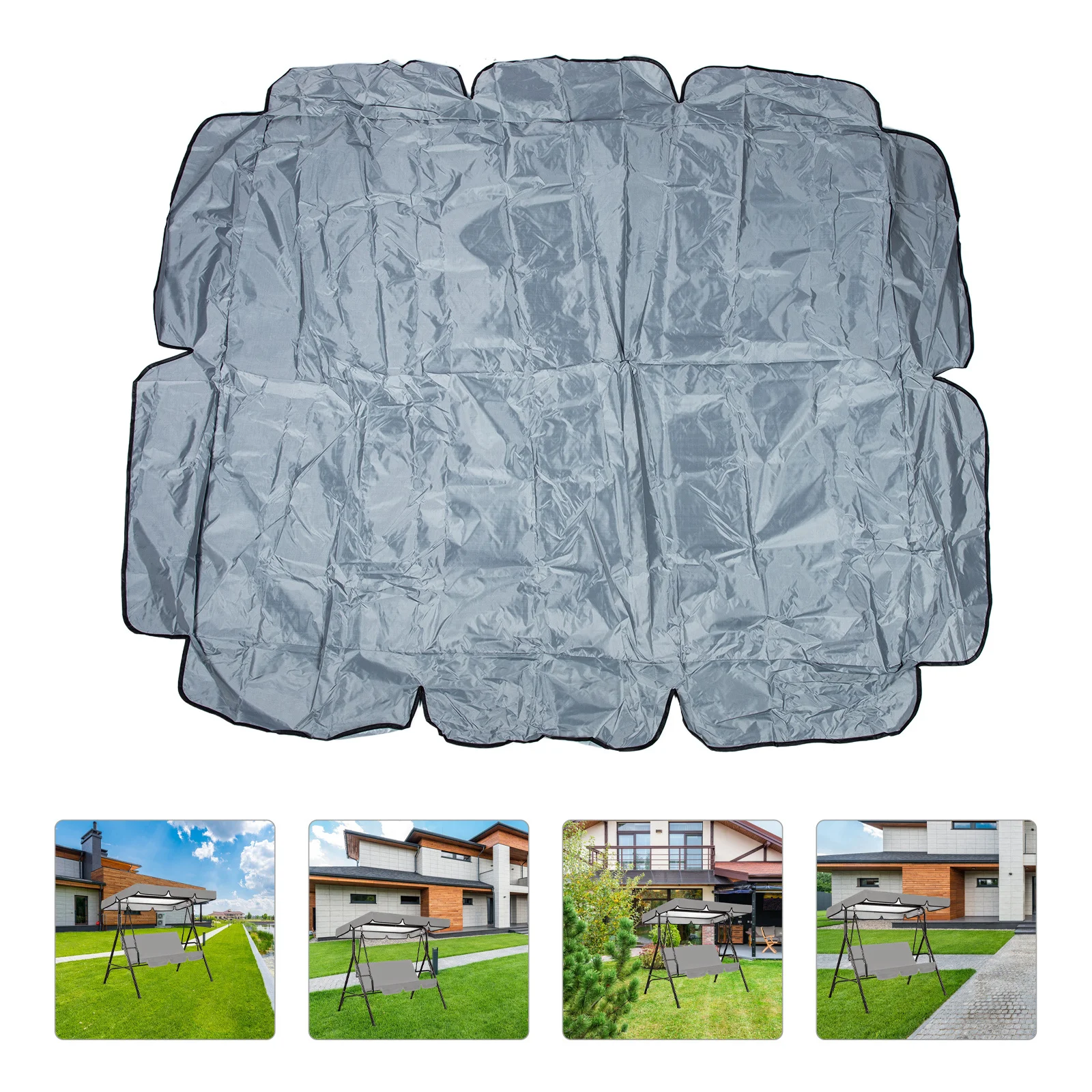

Durable Waterproof Thick Swing Canopy Replacement Cover Outdoor Dustproof Weatherproof Swing Roof Protector Weatherproof Cover