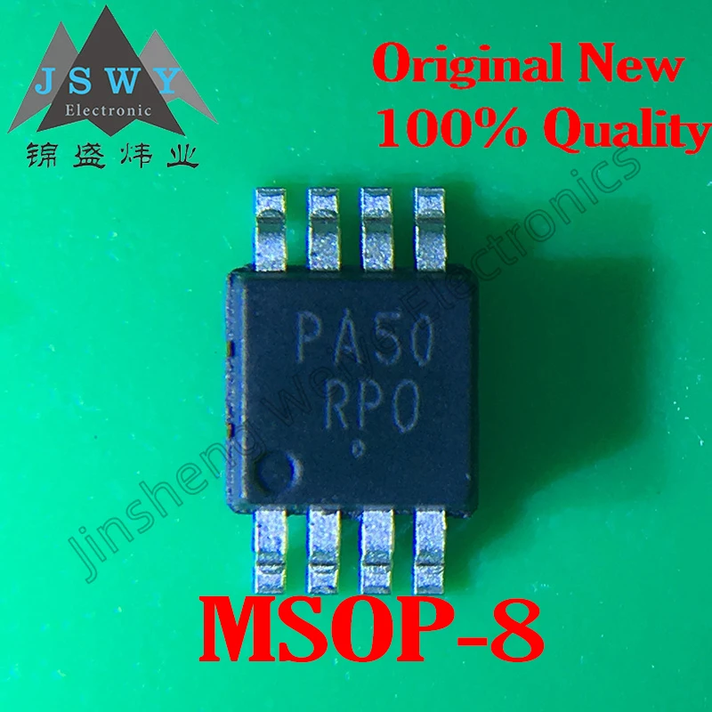 Silk Screen Regulador Linear IC, LP2951ACDMR2G, LP2951, PA50, MSOP8, Brand New, Frete Grátis, 5Pcs