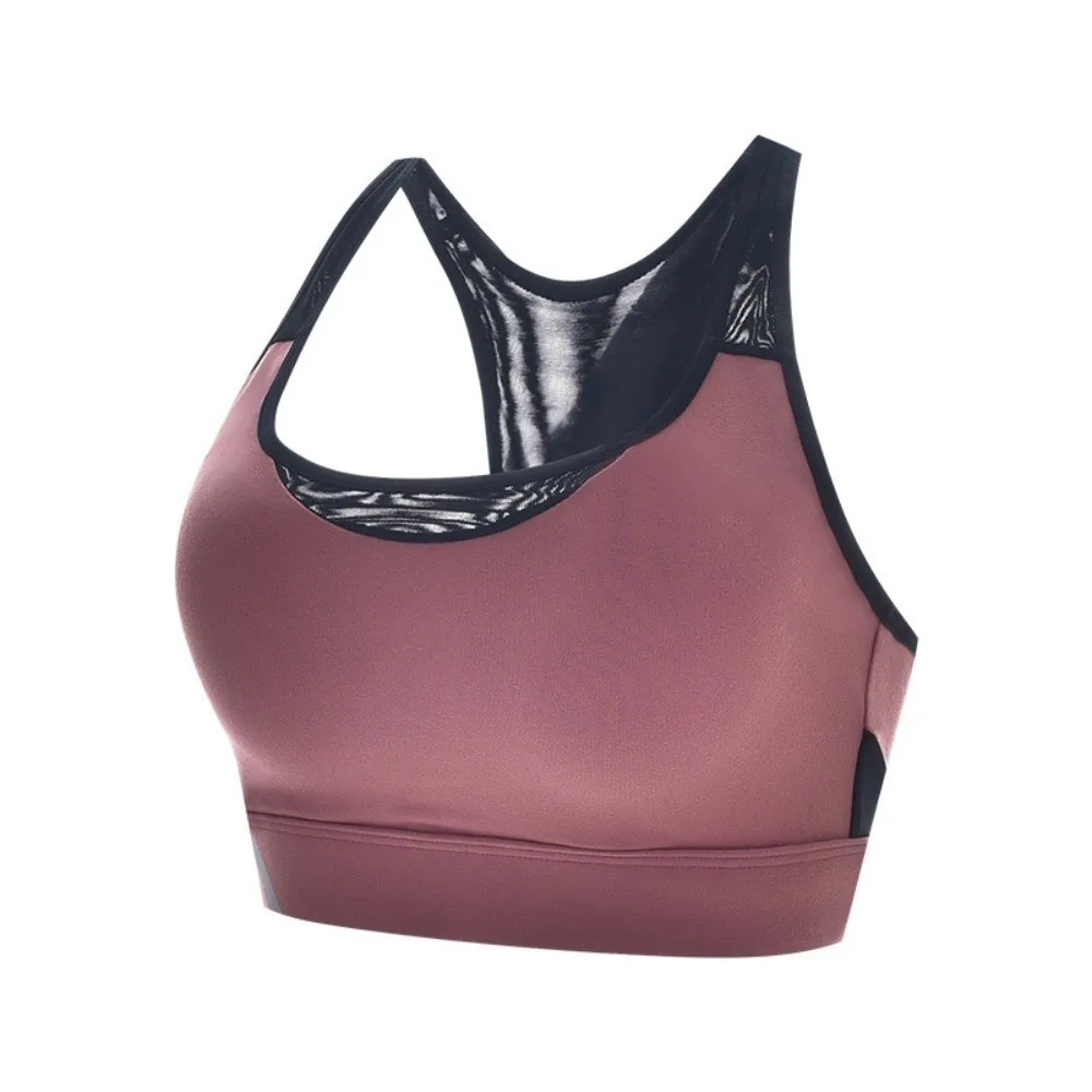 Comfortable Shockproof Women Sports Bra Vest High Impact with Fixed Pads Yoga Bra Brassiere Lingerie Seamless Vest Female