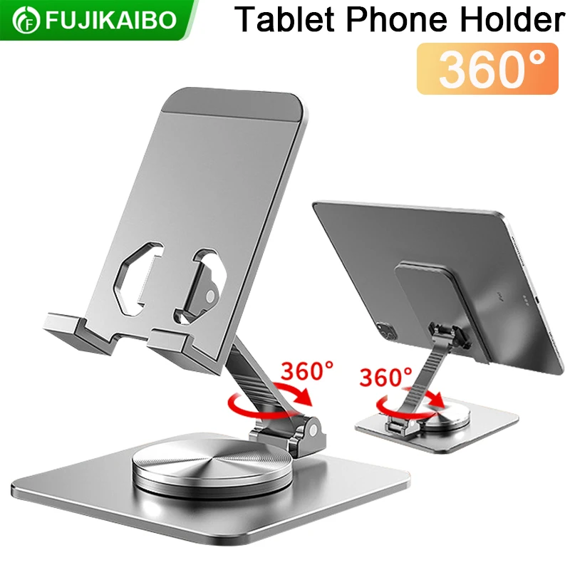 360 Degree Phone Tablet Holder Adjustable Aluminum Alloy Desktop Lazy Bracket Foldable For iPad Xiaomi Huawei Smartphone Bracket