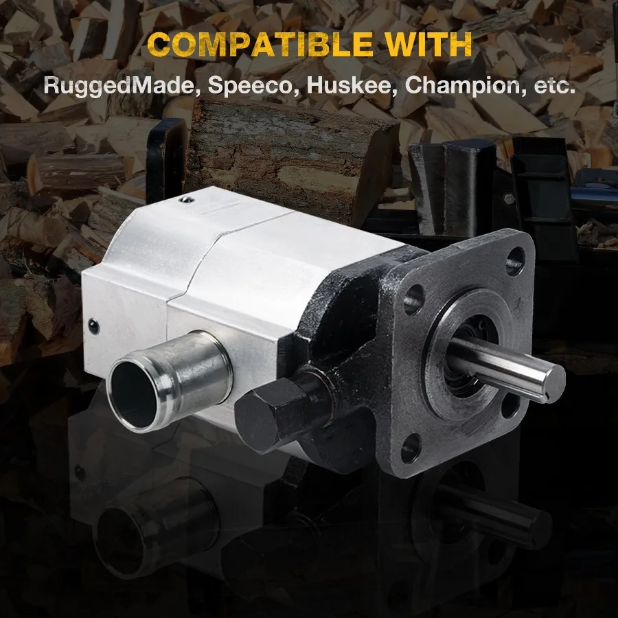 Pompa idraulica Pompa idraulica per tronchi di legno da 16 GPM Pompa divisoria per tronchi a 2 stadi Motore idraulico per pompa a ingranaggi idraulica 9003000PSI