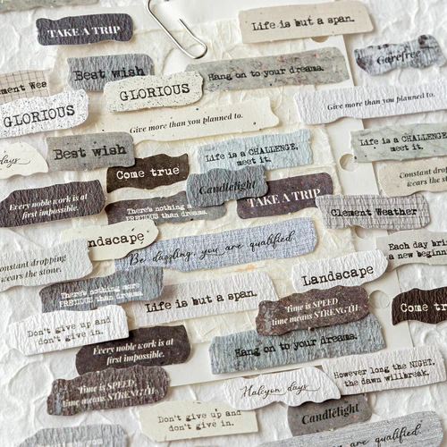 50 unids/pack Vintage inglés diario pegatinas DIY álbum de recortes Collage diario foto álbum regalo decoración papelería suministros