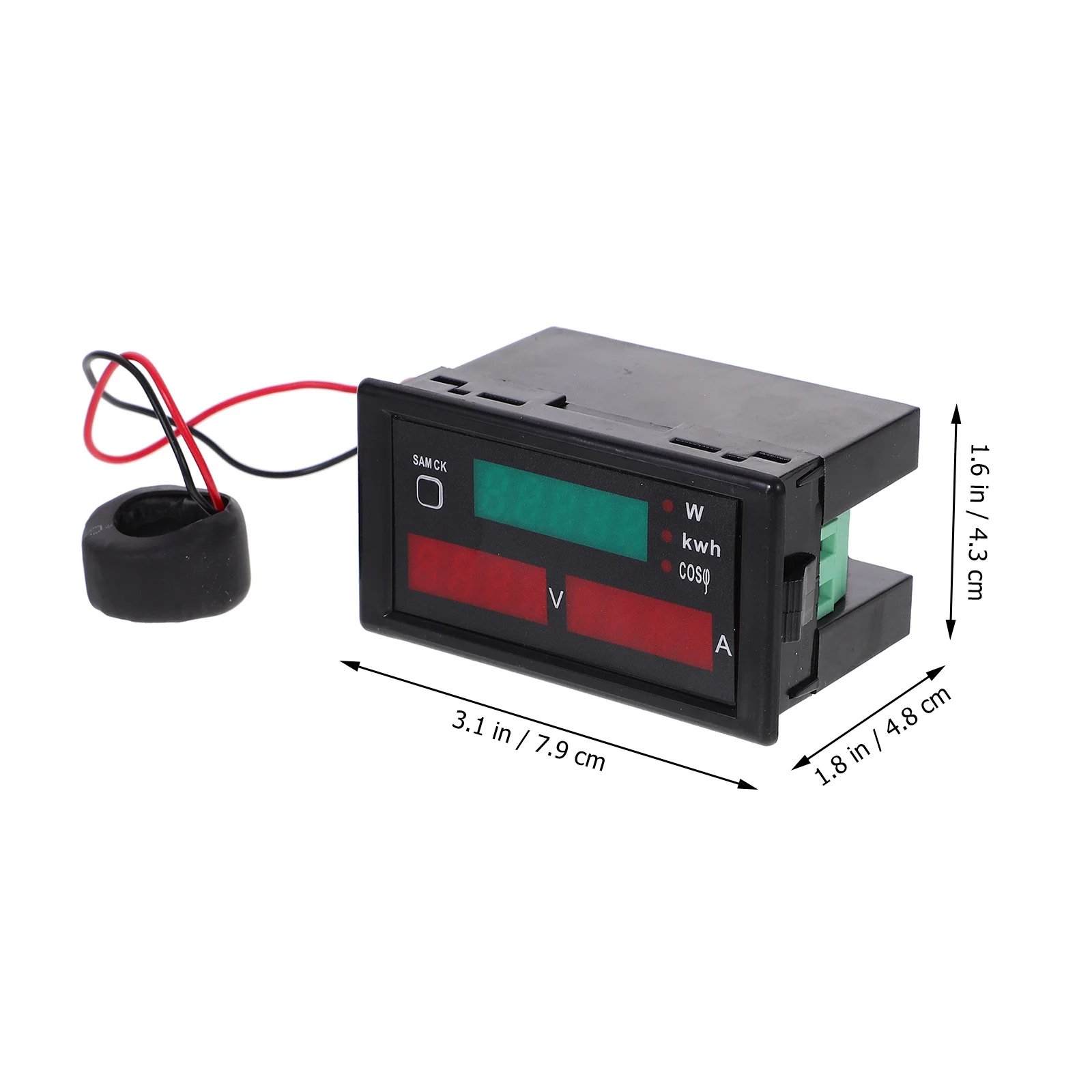 

Digital Voltage Current Meter 2000-4500V 1000A Dual LED Display Power Factor Wattmeter Monitor Energy Consumption Tester