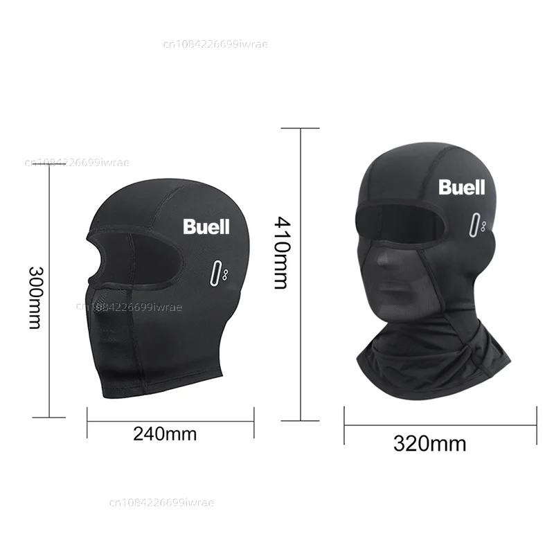 Cooling Motorcycle Balaclava Mask UPF50+ UV Protection Breathable Face Cover Summer For Buell 1125R 1125CR XB12R XB12Ss