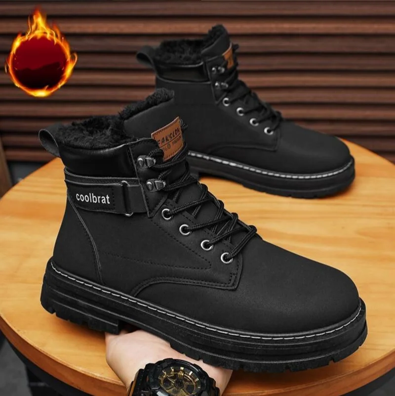 

Men's high top denim boots, casual sports shoes, trendy and fashionable men's boots