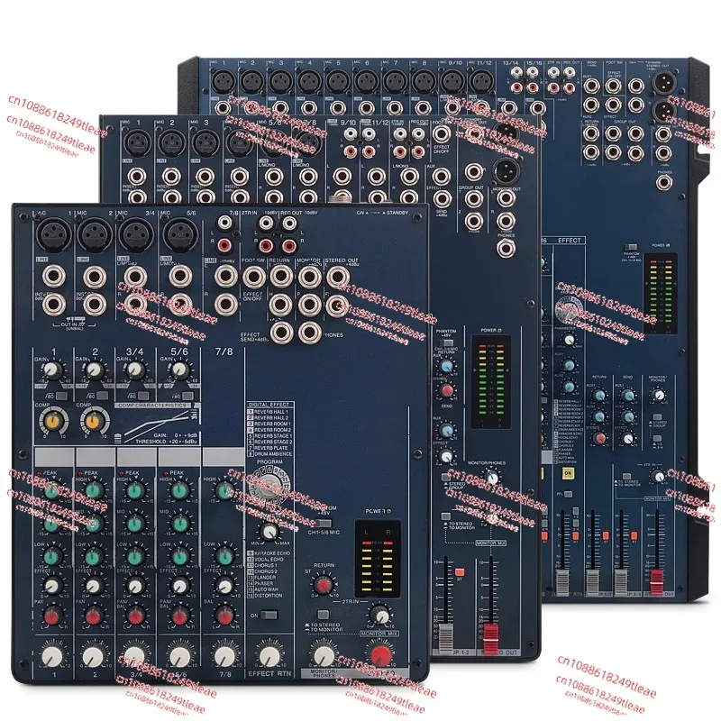 MG82CX MG124CX MG166CX خلاط مسرح احترافي ذو 16 اتجاهًا و12 اتجاهًا مع تأثيرات