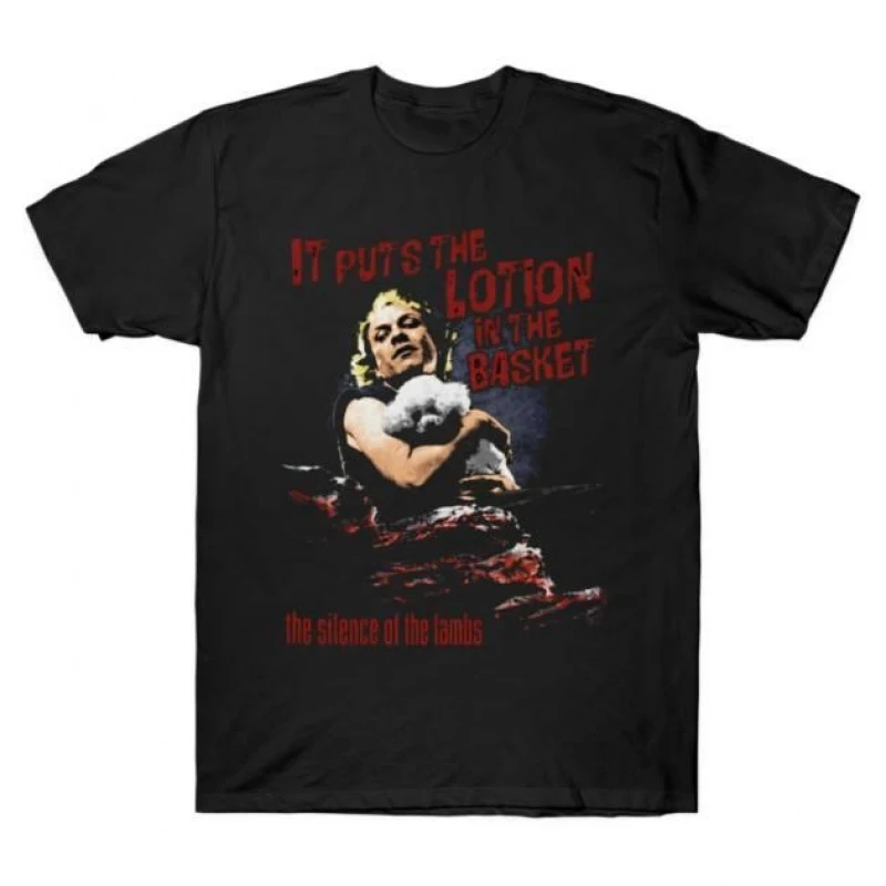 

Buffalo Bill Lotion Silence of the lambs Horror movie Hannibal Gift t shirt Lecter Scary Cannibal Graphic Clothes All size Tee