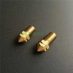 4pcs UM3 3D printer replace print brass nozzle 0.4mm 0.25mm 0.6mm 0.8mm for Ultmaker 3 spare parts 1.75mm/3.0mm filament