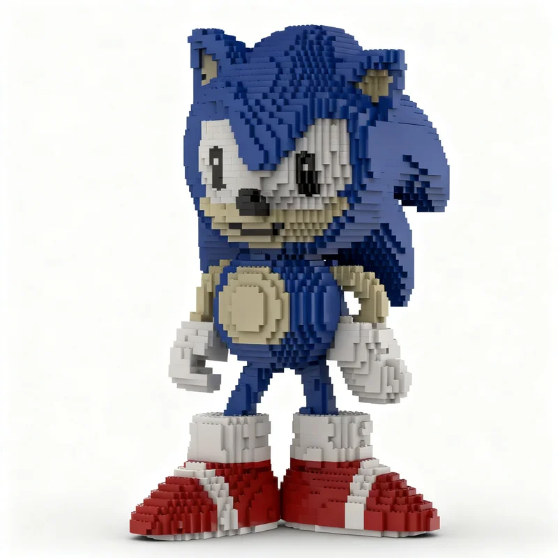 8293pcs MOC Hedgehog Sonices Model Building Blocks Christmas Gifts Architecture Toys Brick Display Assemble Collection Art DIY