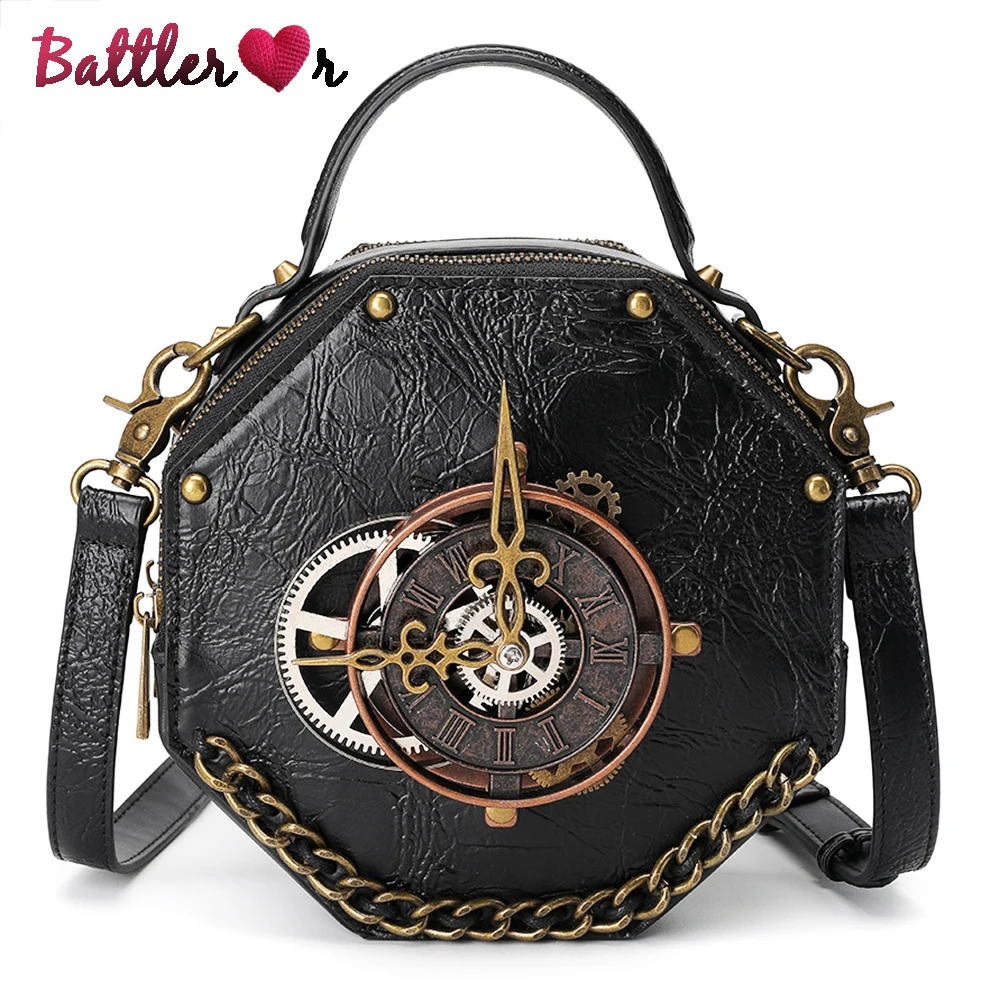 Clock Vintage Women Handbags High Quality Ladies Shoulder Messenger Bags Fashion 2022 Female Crossbody Bags