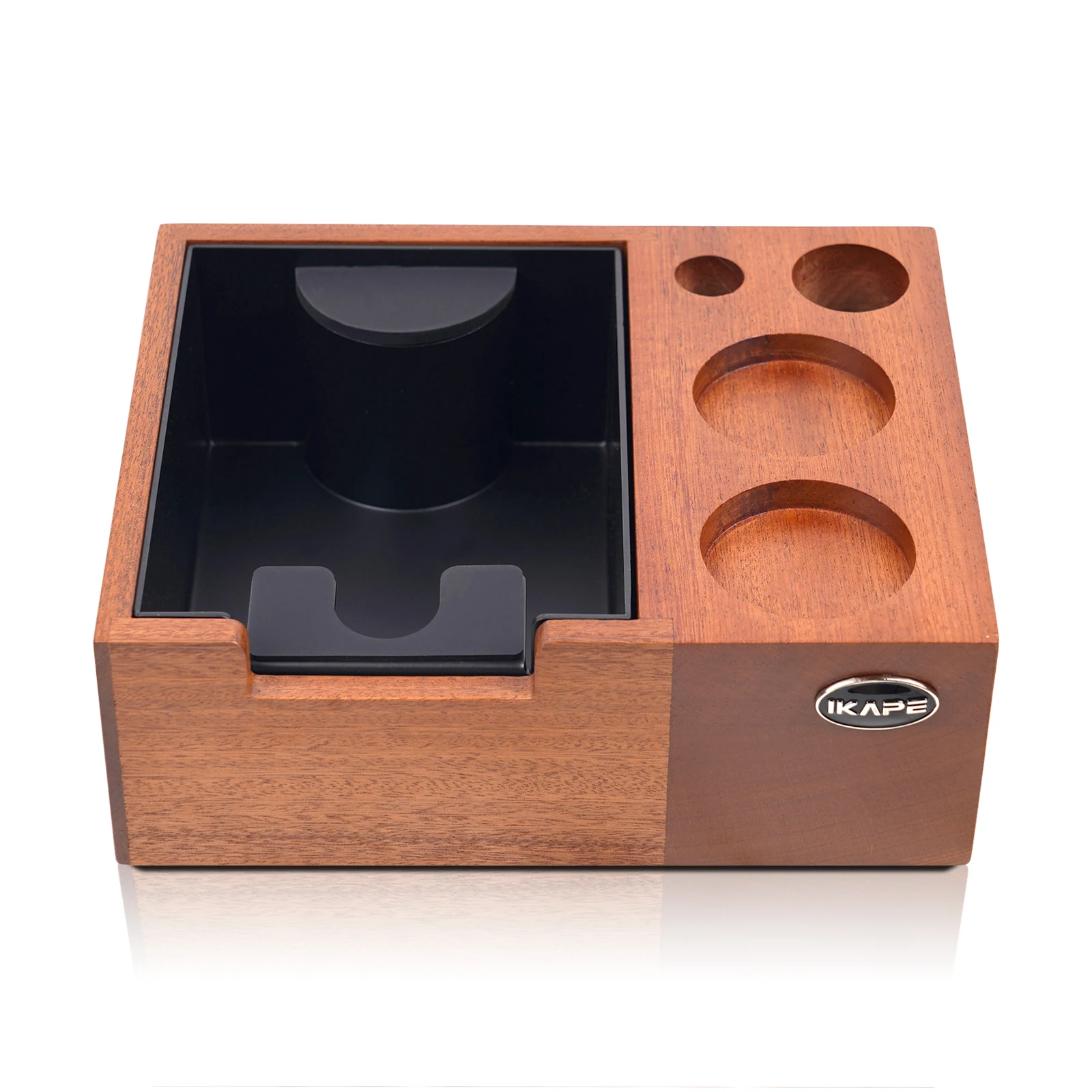 

IKAPE Espresso Knock Box, Espresso Coffee Organizer Box Fit for Storage 51, 54, 58MM Espresso Tamper, Distributor, Portafilter